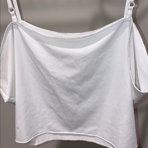 white shein crop tank